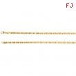 14kt Yellow 7 INCH Polished SOLID BYZANTINE CHAIN