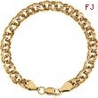 14kt Yellow 7.75 INCH Polished SOLID LARGE CHARM BRACELET