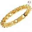 14kt Yellow Band 07.00 Mounting ROUND 03.00 MM Polished 21-STONE ETERNITY BD MOUNTING