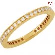 14kt Yellow Band Complete with Stone 06.50 ROUND 01.30 MM Diamond Polished 3/8CTW ETERNITY BAND