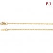 14kt Yellow BULK BY INCH Polished LASERED TITAN GOLD ROPE CHAIN