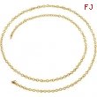 14kt Yellow BULK BY INCH Polished SOLID CABLE CHAIN