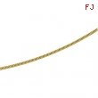 14kt Yellow BULK BY INCH Polished SOLID SNAKE CHAIN