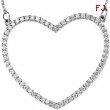 14kt Yellow Diamond 18.75X21.15 mm 1/3 CTW Diamond Heart Necklace