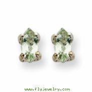 14kw 5X2.5mm Marquise Green Amethyst Earring
