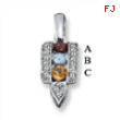 14KW Family Jewelry Diamond Semi-Set Pendant