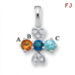 14KW Family Jewelry Diamond Semi-Set Pendant