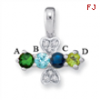 14KW Family Jewelry Diamond Semi-Set Pendant