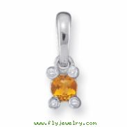 14KW Family Jewelry Diamond Semi-Set Pendant