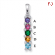 14KW Family Jewelry Diamond Semi-Set Pendant