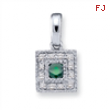 14KW Family Jewelry Diamond Semi-Set Pendant