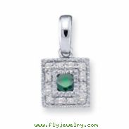 14KW Family Jewelry Diamond Semi-Set Pendant