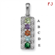 14KW Family Jewelry Diamond Semi-Set Pendant