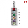 14KW Family Jewelry Diamond Semi-Set Pendant