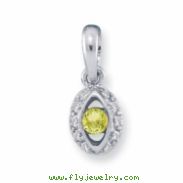 14KW Family Jewelry Diamond Semi-Set Pendant