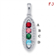 14KW Family Jewelry Diamond Semi-Set Pendant