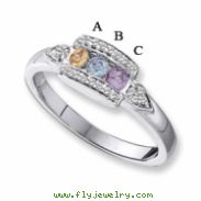 14KW Family Jewelry Diamond Semi-Set Ring