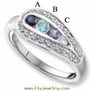 14KW Family Jewelry Diamond Semi-Set Ring