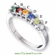 14KW Family Jewelry Diamond Semi-Set Ring