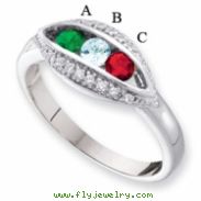 14KW Family Jewelry Diamond Semi-Set Ring