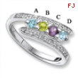 14KW Family Jewelry Diamond Semi-Set Ring