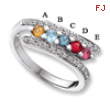 14KW Family Jewelry Diamond Semi-Set Ring