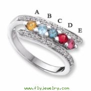 14KW Family Jewelry Diamond Semi-Set Ring