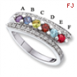 14KW Family Jewelry Diamond Semi-Set Ring