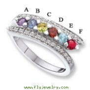 14KW Family Jewelry Diamond Semi-Set Ring