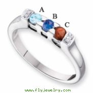 14KW Family Jewelry Diamond Semi-Set Ring