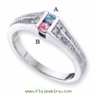 14KW Family Jewelry Diamond Semi-Set Ring