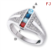 14KW Family Jewelry Diamond Semi-Set Ring