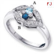 14KW Family Jewelry Diamond Semi-Set Ring