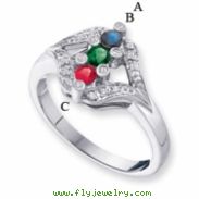 14KW Family Jewelry Diamond Semi-Set Ring