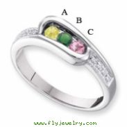 14KW Family Jewelry Diamond Semi-Set Ring