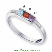 14KW Family Jewelry Diamond Semi-Set Ring