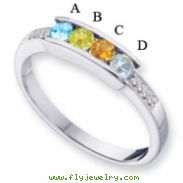 14KW Family Jewelry Diamond Semi-Set Ring