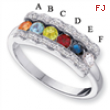 14KW Family Jewelry Diamond Semi-Set Ring