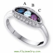 14KW Family Jewelry Diamond Semi-Set Ring