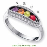 14KW Family Jewelry Diamond Semi-Set Ring