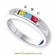 14KW Family Jewelry Diamond Semi-Set Ring