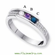 14KW Family Jewelry Diamond Semi-Set Ring