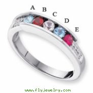 14KW Family Jewelry Diamond Semi-Set Ring