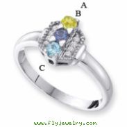 14KW Family Jewelry Diamond Semi-Set Ring