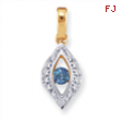 14KY Family Jewelry Diamond Semi-Set Pendant