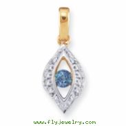 14KY Family Jewelry Diamond Semi-Set Pendant