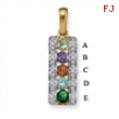 14KY Family Jewelry Diamond Semi-Set Pendant