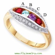 14KY Family Jewelry Diamond Semi-Set Ring