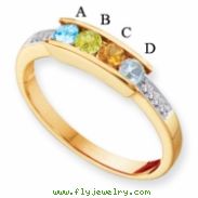 14KY Family Jewelry Diamond Semi-Set Ring