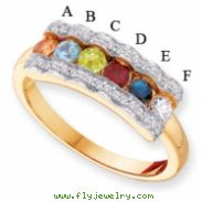 14KY Family Jewelry Diamond Semi-Set Ring